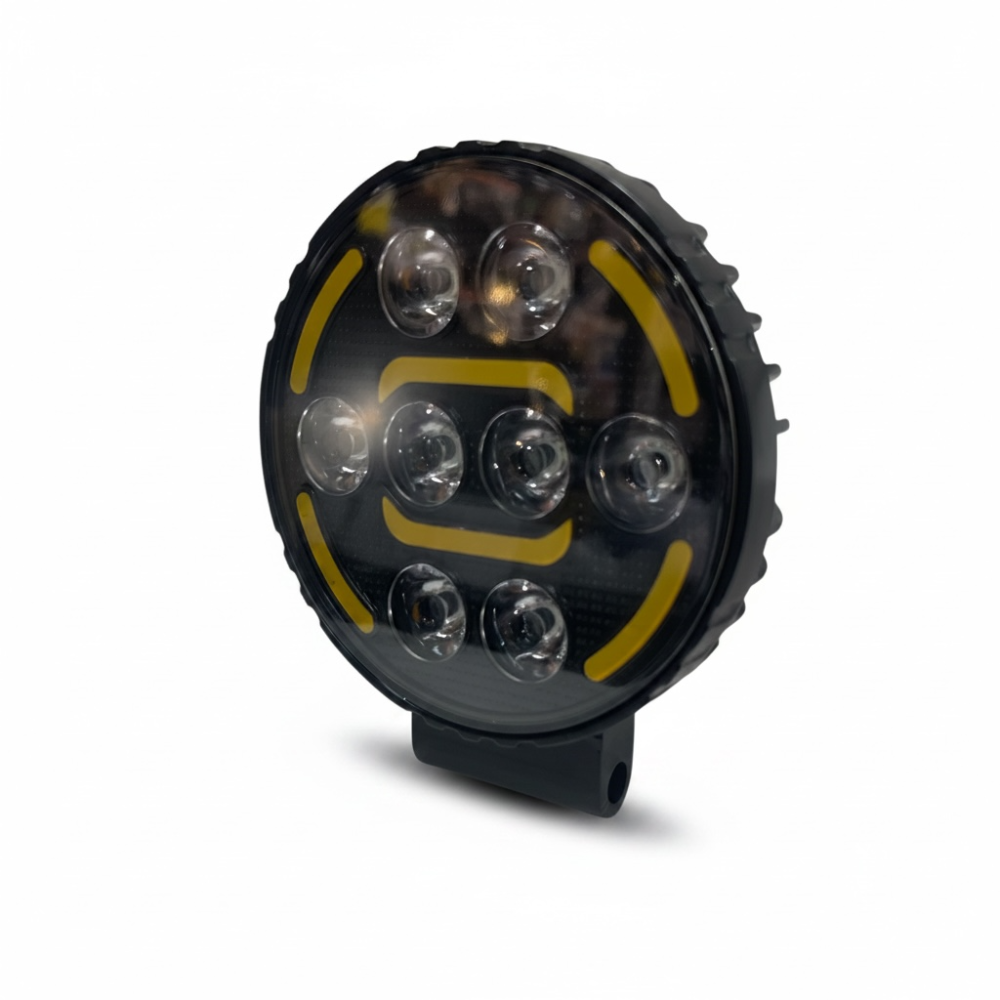 Exploradora LED LRM Cuadrada 4" 8 LED DRL
