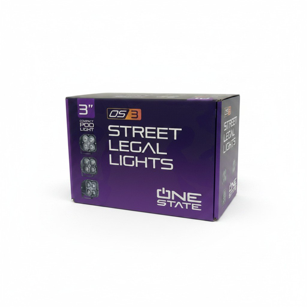 Exploradora LED ONE STATE OS3 Cubo 3" 20W 4 LED (Par)